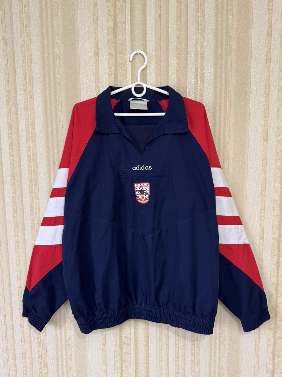 Vintage 90's Arsenal Football Jacket Soccer Sweatshirt Adidas