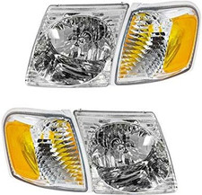 4 Piece Headlight and Cornering Light Kit for 2001-2005 Ford Explorer Sport Trac