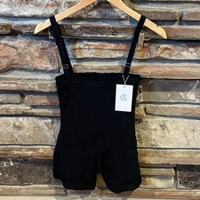 GQF New York Shapewear Black Open Bust Body Suit Mid-Thigh