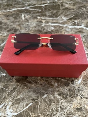 Cartier black Frameless Lens Gold Frame SHIP SAME DAY OR NEXT DAY NEED GONE ASAP