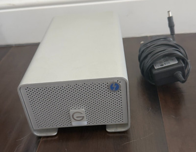 G-Technology G-RAID with dual Thunderbolt 8TB External Drive Silver RAID 0