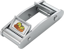 Twocam Metal Cam Double-Sided No-Sew Webbing Buckle   1 Inch   2 Pack