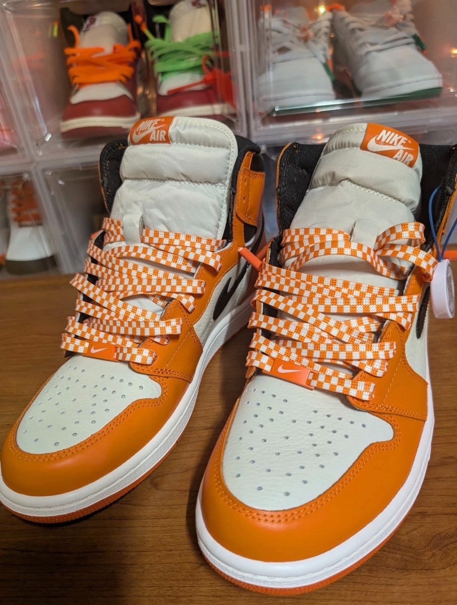orange nike laces