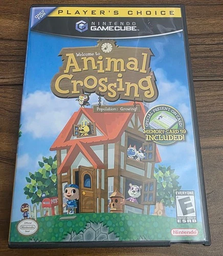 Animal Crossing Nintendo GameCube Player's Choice CIB Complete w/ Memory Card