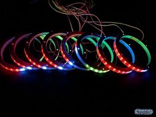 8-Pack 8in RGB Chaing LED Speaker Rings for Car Truck Boat LED Audio Subwoofers
