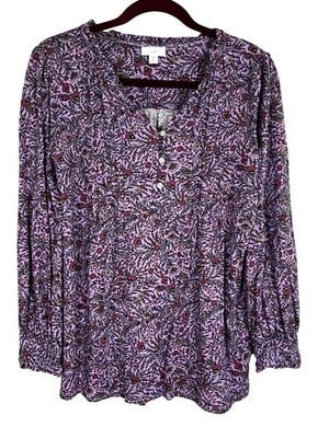 Retro Floral Top PM Boho Indie Folk Peasant Western Preppy Resort Country Chic