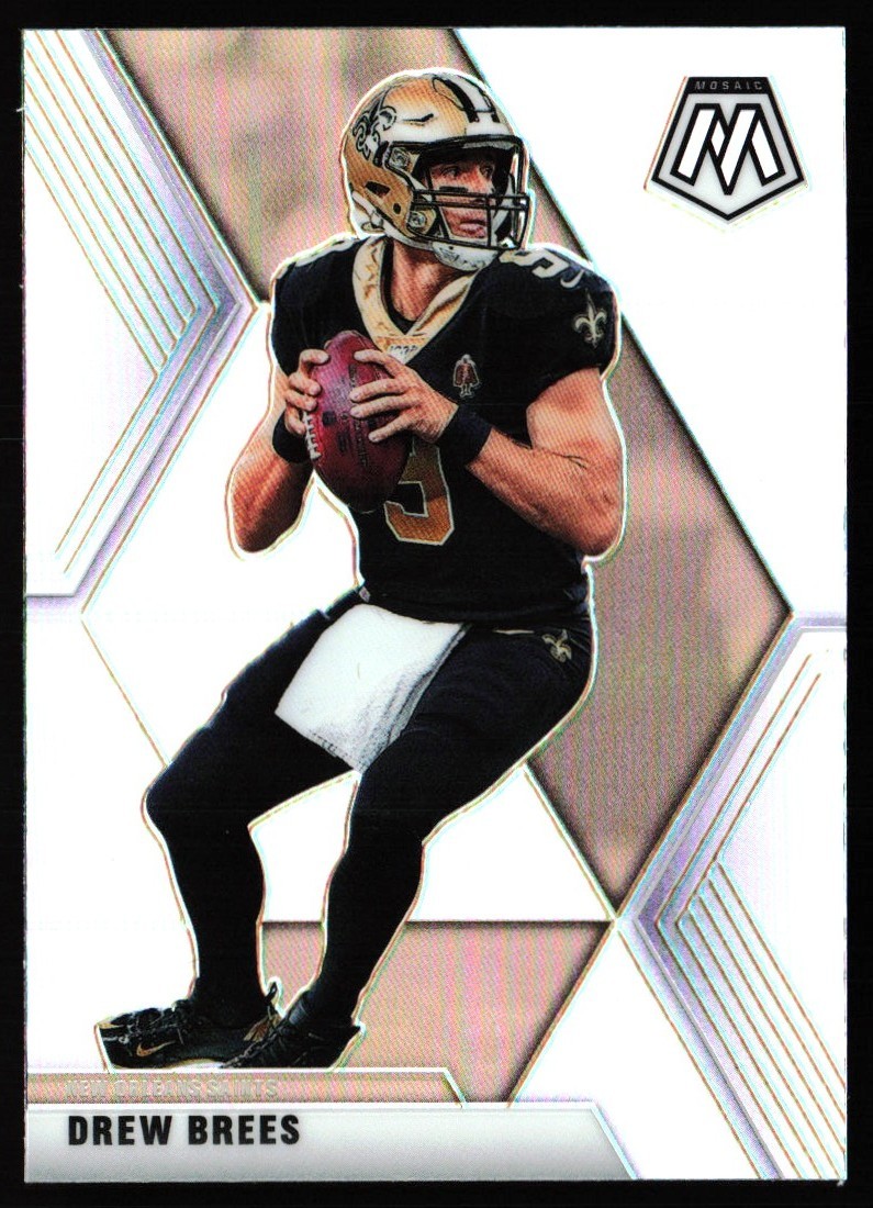 2020 Panini Mosaic Silver Prizm Drew Brees #142 ES6