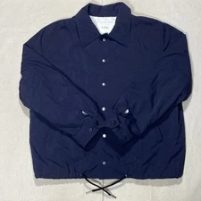 Second layer coach's jacket button up snap wool lined blouson rick owens Sz 54