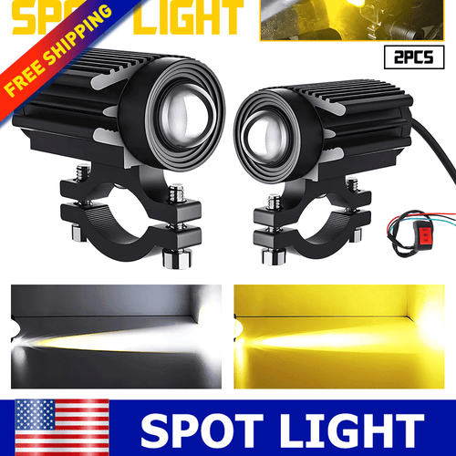 LED Motorcycle Auxiliary Lights Spot & Fog for Harley Adventure & Off-Road Bikes - 第 1/20 張圖片