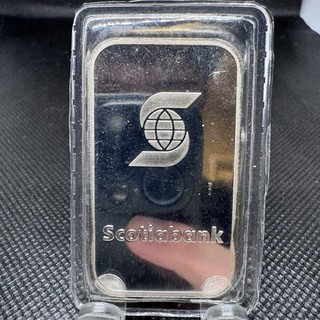 Scotia Bank 1oz Vintage .999 Silver Bar