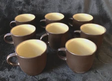 Set of 8 nVtg. Noritake Folkstone "Equator" 8506 Coffee Cups...Made in Japan