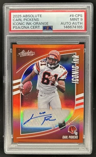 2025 Panini Absolute Carl Pickens Orange (PSA 9)