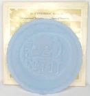Fenton Blue Milk Glass Bicentennial Plate With Box Life Liberty Vintage 1976