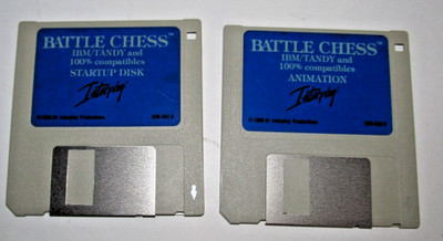 Vintage Battle Chess PC Game 3.5''  Interplay (Untested)(GP1)