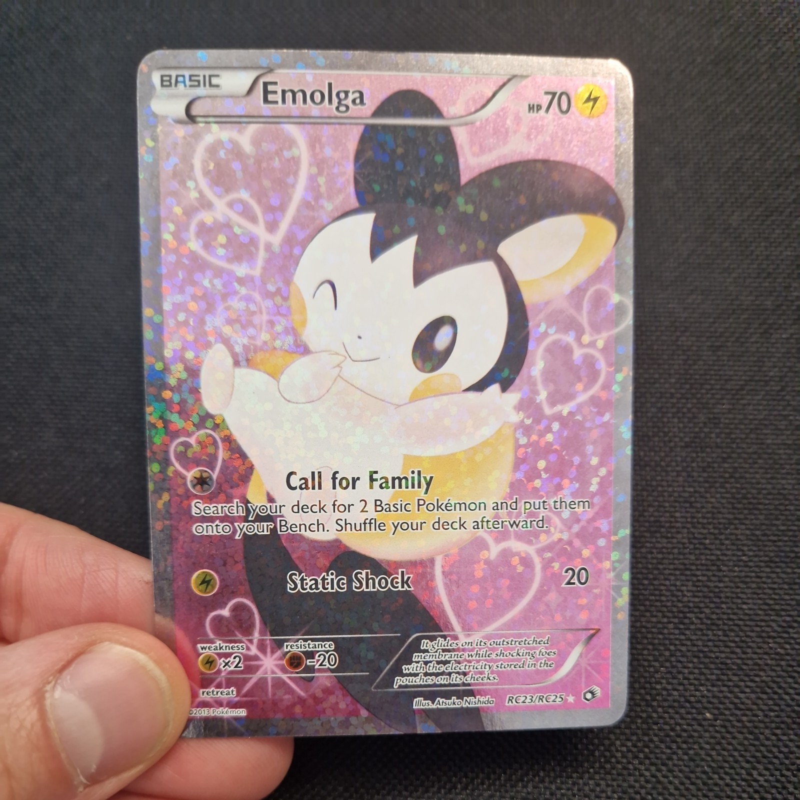 Emolga RC23/RC25 Legendary Treasures Radiant Collection Pokemon Card - NM