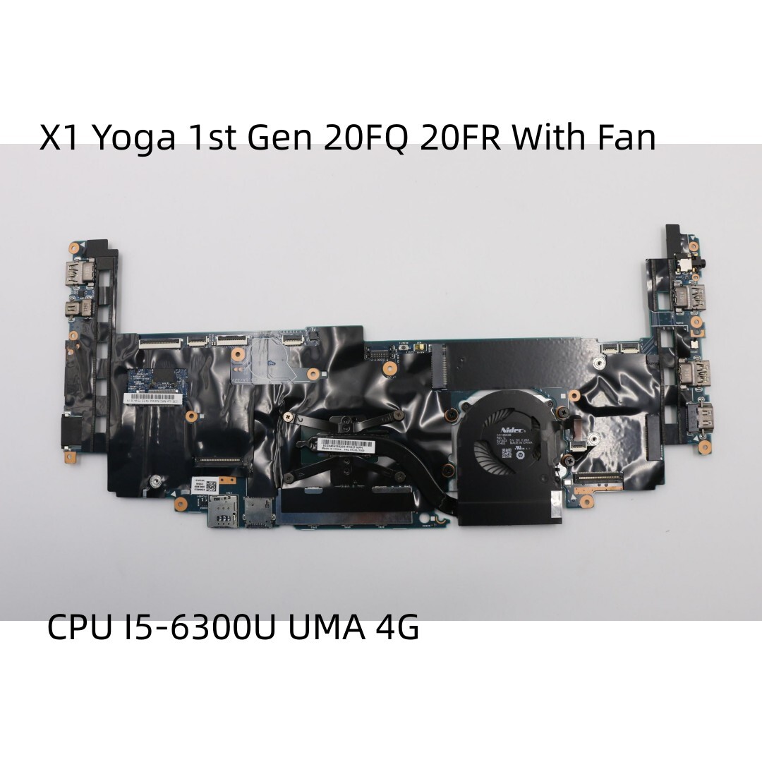 Motherboard For Lenovo ThinkPad X1 Yoga 1st Gen With Fan I5-6300U