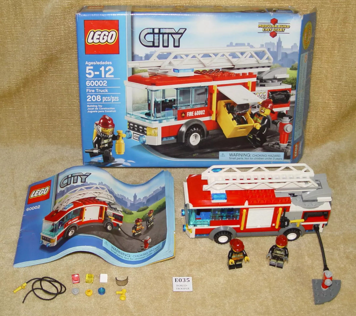 LEGO Sets: Town: City: Fire: 60002-1 Fire Truck (2013) 100% BOXED & INSTRUCTIONS |