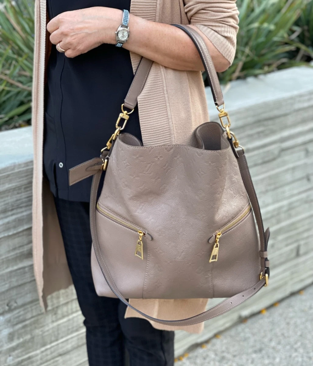 Louis Vuitton Taupe Empreinte Melie Hobo