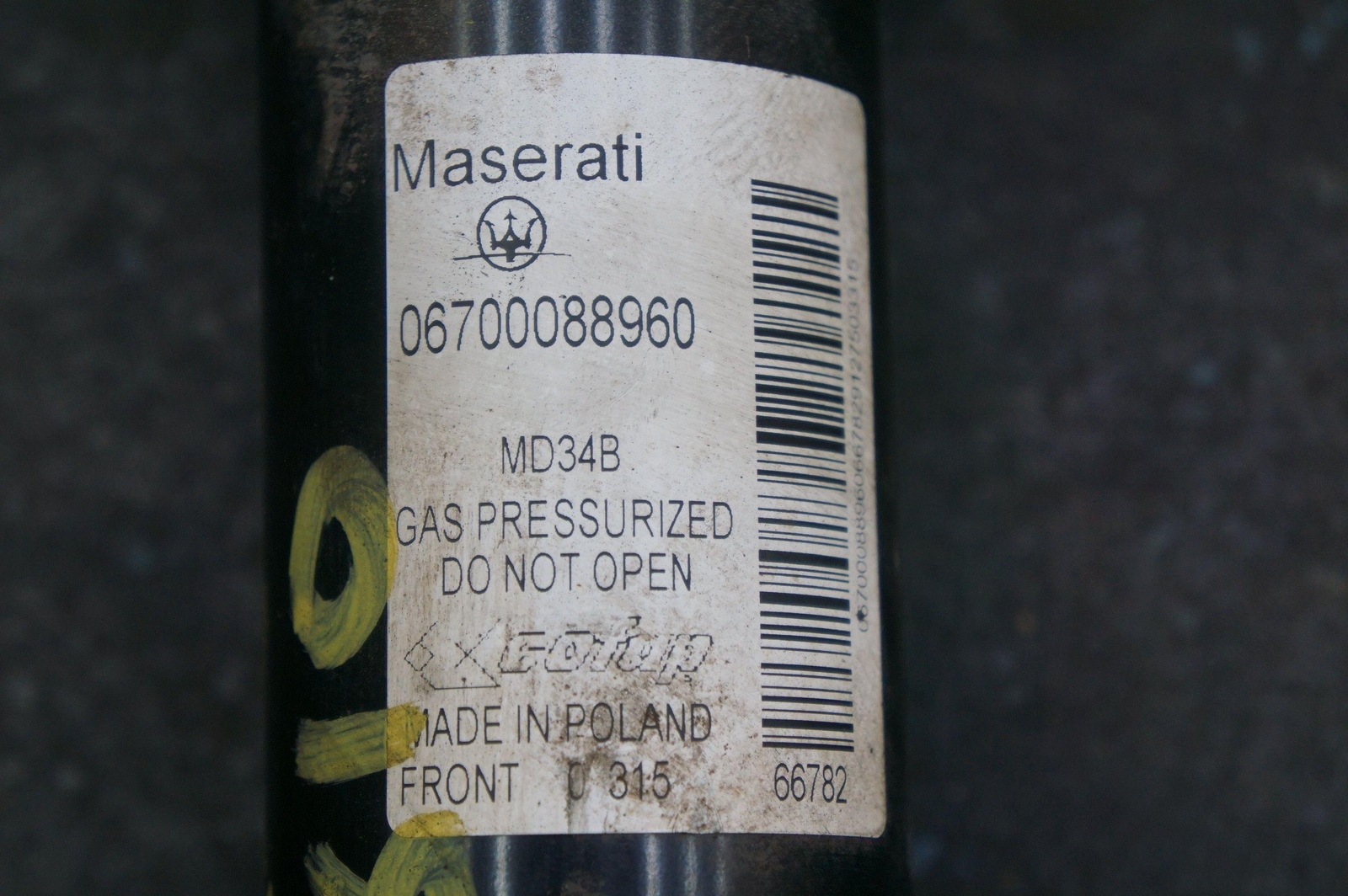 Front Left Or Right Shock Spring Strut 670008896 OEM Maserati Ghibli 2014-17+