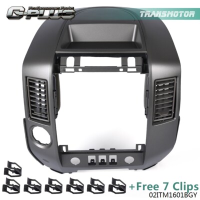 Center Dash Radio AC Bezel W/O Speaker Bezel Fit For 04-2006 Nissan Titan Armada