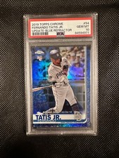 2019 Topps Chrome Fernando Tatis Jr RC PSA 10 Update Blue Refractor 097/150