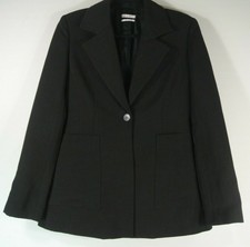 New Co Viscose/ Linen Blazer In Black - Size S #c2320
