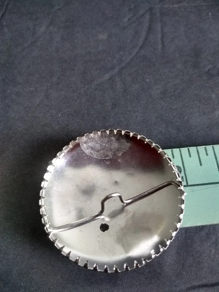 5 Custom Round Metal Button to Cover Clasp 1 Set 2 Pcs 1 7/8" Diameter - Image 4 of 4