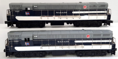 WILLIAMS ~ O GA ~WABASH FM TRAINMASTERS ~POWERED & DUMMY W/SOUND ~ FM202S ~LN