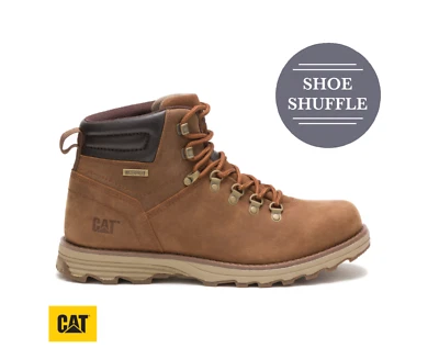 Bota de trabajo ligera para caminar Caterpillar (CATS) Sire impermeable azúcar morena