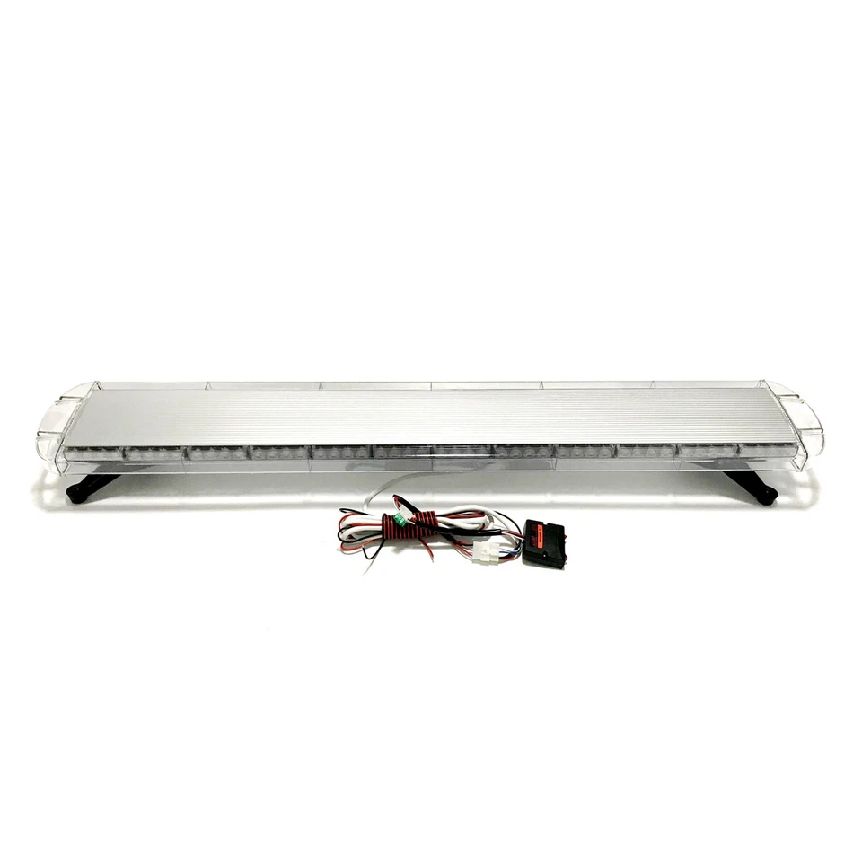 Baliza de recuperación de advertencia de emergencia impermeable 55" 104 LED ámbar/blanco barra de luz Foto 3 de 4