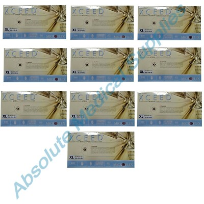#ad Ansell Microflex XCEED Powder Free Nitrile Medica 2300 Gloves X Large XC 310 XL $189.99