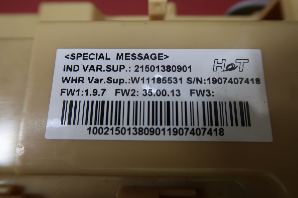 Original Elektronik Bauknecht W11185531, 21501380901, FW1:1.9.7 