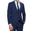 miniatura 25  - Abito Uomo Blu Nero Elegante Slim Fit Vestito cerimonia Sartoriale Casual VEQUE