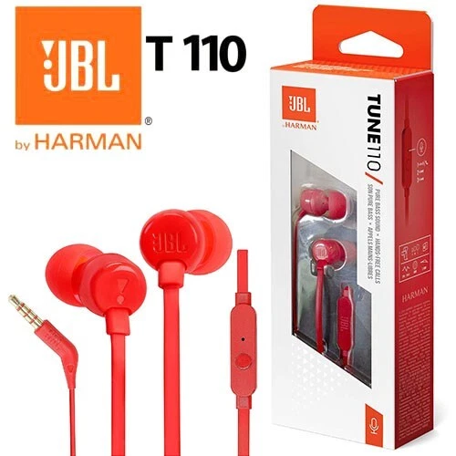 JBL T110 In-Ear Headphones - Red