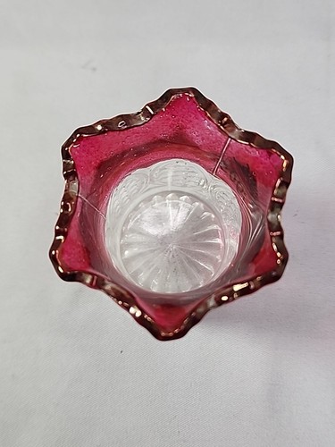 Weihnachten 1903 Karneval Souvenir Preiselbeere Glas Daumenabdruck Zahnstocher Halter - Bild 6 von 9
