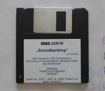 KORG 05R/W Soundbanking SW-05RW-Disk ORGANS PIANO & KEYBOARD 300