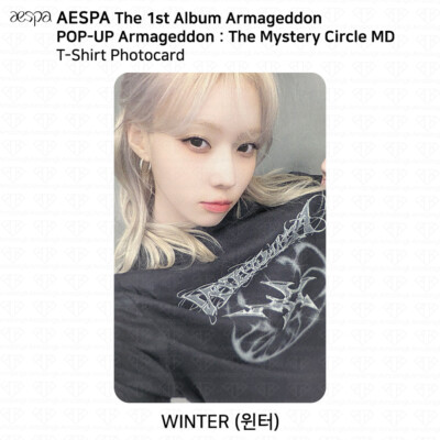 Aespa Armageddon Offline POP UP MD T-Shirt Photocard KPOP Karina Winter | eBay Aespa Armageddon Offline POP UP MD T-Shirt Photocard KPOP Karina Winter | eBay