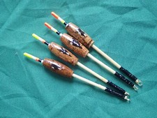 FOUR  CLASSIC ENGLISH HAND - CRAFTED  COARSE ANGLING  FLOATS