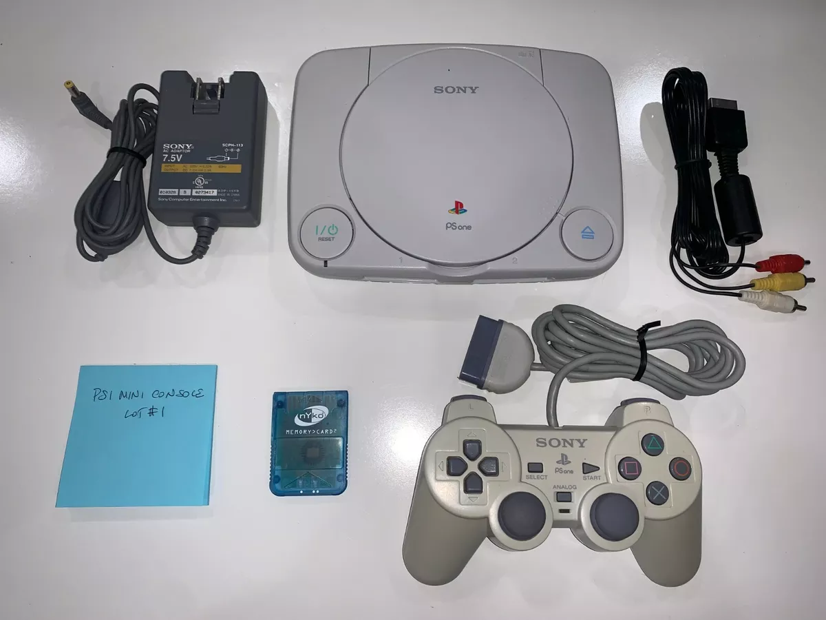 PlayStation 1 PS1 Console 1 Controller, 2 Wireless controllers, 2 Memory  Cards +