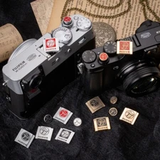 Metal Camera Hot Shoe Cover Shutter Button For Fujifilm XT3 XT5 100 Series Ect
