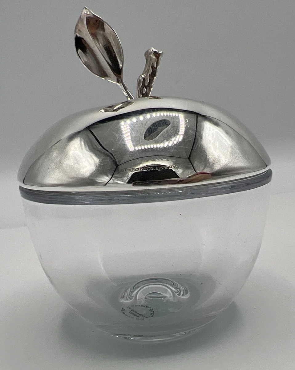 ティファニー シルバー925 クリスタル製 アップル ボックス Authentic Tiffany & Co. Crystal Apple Box Sterling Silver Everyday