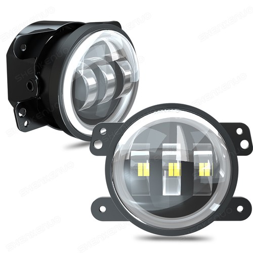 4 Inch Round LED Fog Lights Halo Driving Lamps for Chrysler PT Cruiser 2006-2010 - Picture 11 of 13