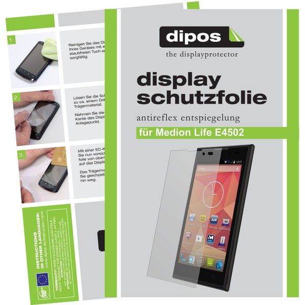 2X Schutzfolie FüR Medion Life E4502 Matt Displayschutzfolie Folie Dipos-image