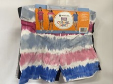 Member's Mark Girl's 3-Pack Size 6/6X Favorite Cartwheel Shorts Tie-Dye New