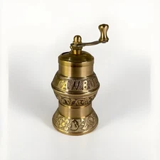 SOZEN Turkish Handmade Brass Pepper Grinder Mill  Brass 11cm 4.1" Istanbul