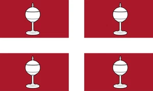 Saint Richard of Chichester Flag Church Self Adhesive Vinyl Sticker