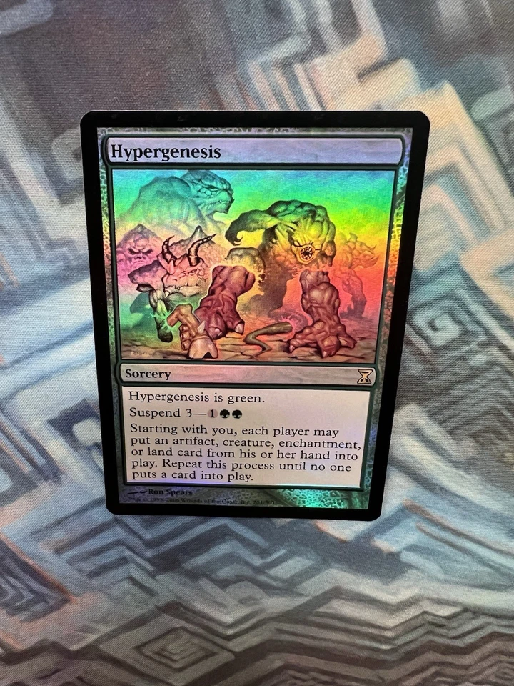MTG Foil Hypergenesis Time Spiral (NM Front / EX/LP Back) - Image 3 of 4