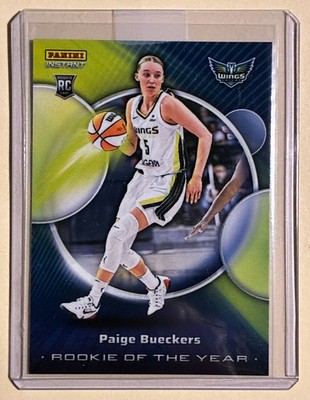 Paige Bueckers 2025 Panini Instant WNBA ROOKIE OF THE YEAR #AW-ROY Wings RC (D)