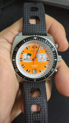 wccf    ロケテ⭐︎P12      ウォメ Zodiac Seadragon Z02209 Swiss Made 47mm Chronograph Quartz Men's