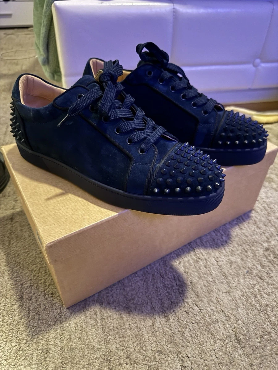 Christian Louboutin Blue Suede Casual Shoes for Men for sale | eBay